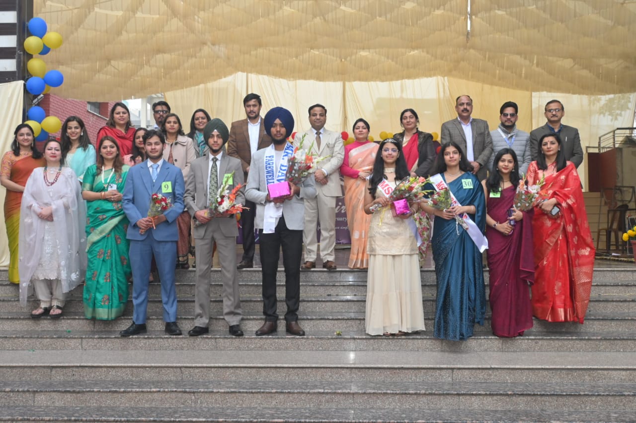 Omkar Singh and Vanshika crowned Mr. and Miss DAV at farewell ceremony